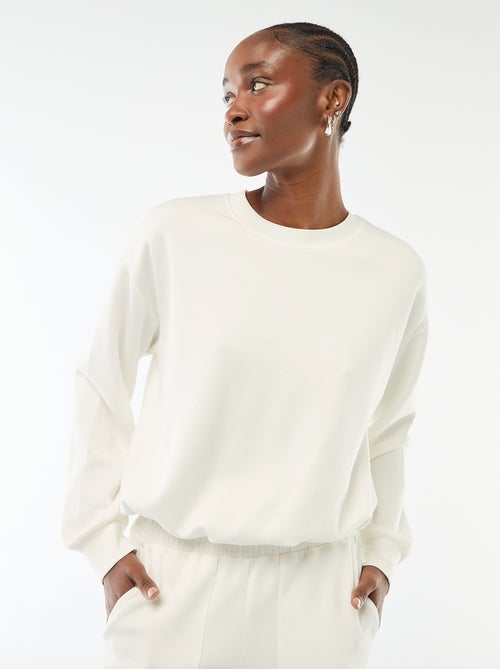 Ingekorte sweater met bollend effect - Kiabi