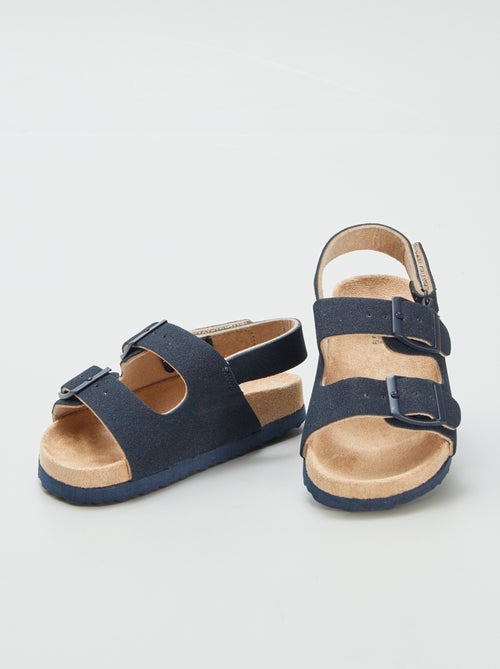 Instappers van suèdine met klittenband - Kiabi