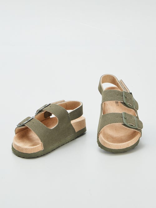 Instappers van suèdine met klittenband - Kiabi