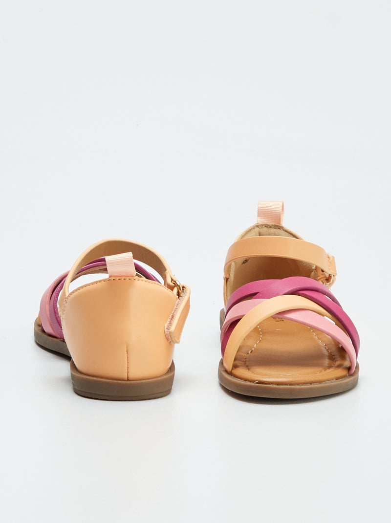 Iriserende sandalen met riempjes ROSE - Kiabi