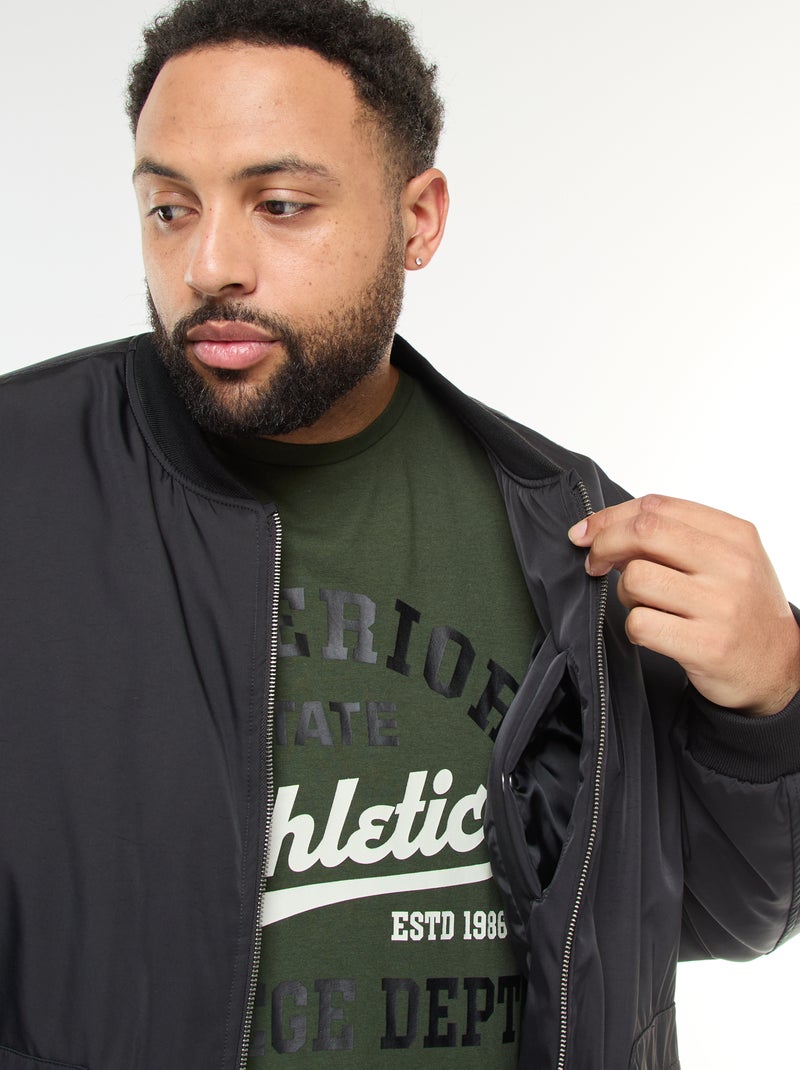 Jack in pilotenstijl met gesatineerd effect zwart - Kiabi