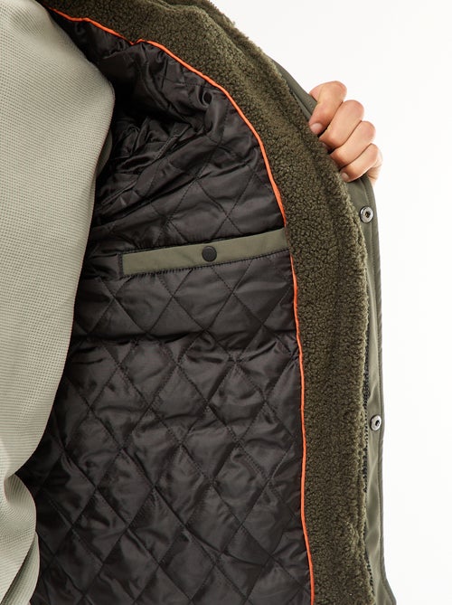 Jack met capuchon en imitatieschapenvacht - Kiabi