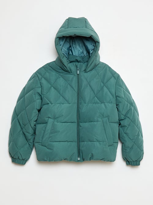 Jack met capuchon met fleecevoering - Kiabi