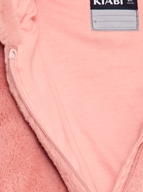 Jack met rits en capuchon van imitatiebont - Kiabi