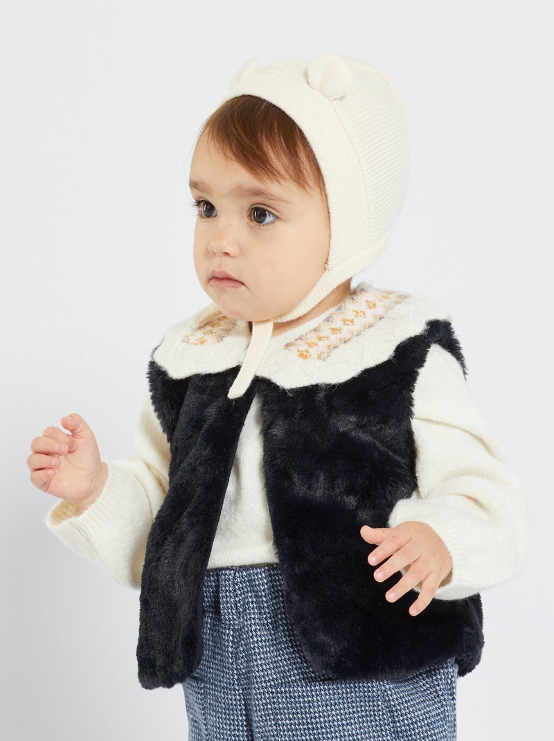 Jack van imitatiebont BLAUW - Kiabi