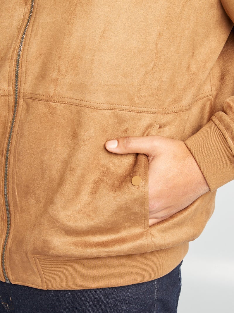 Jack van suèdine met rits BIEGE - Kiabi