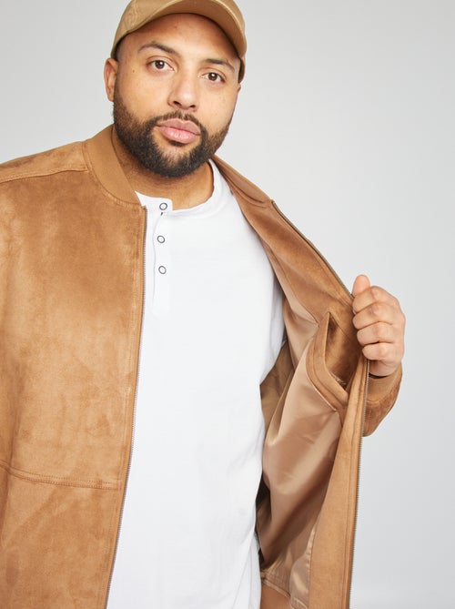 Jack van suèdine met rits - Kiabi