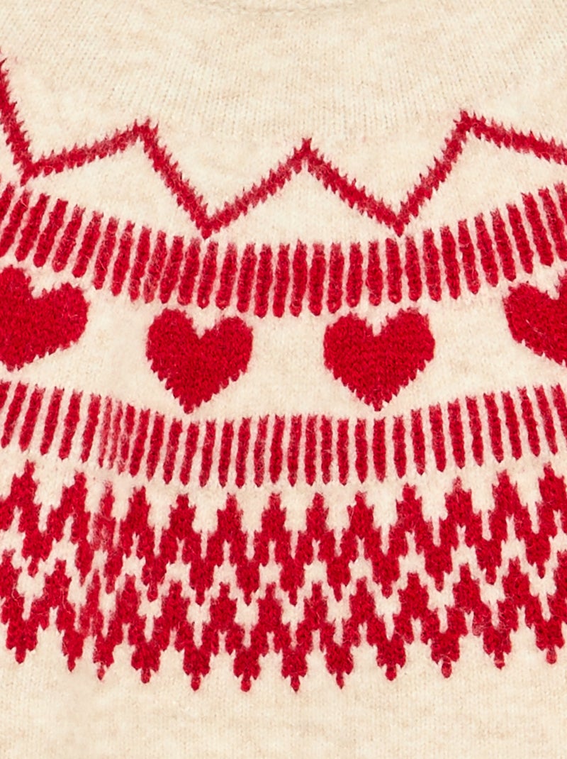 Jacquard trui Biege - Kiabi