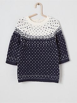 Jacquardjurk met broekkousen - Kiabi