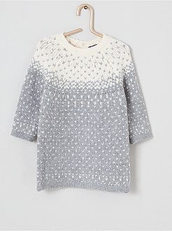 Jacquardjurk met broekkousen - Kiabi