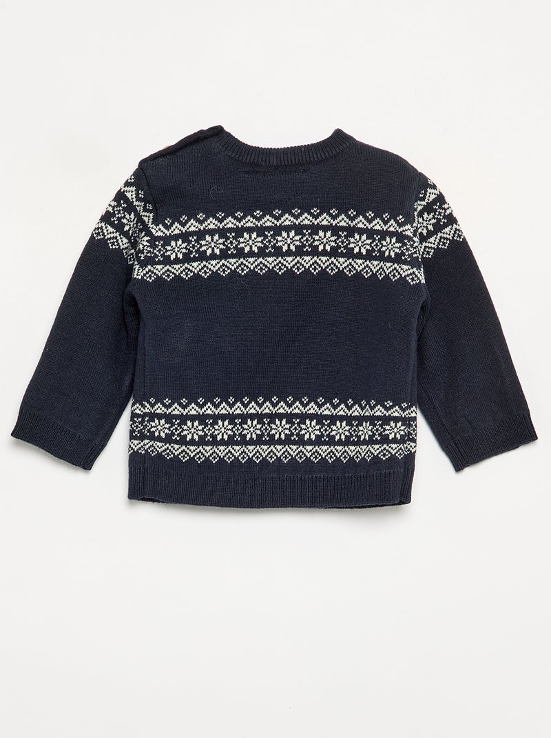 Jacquardtrui 'Disney' 'Stitch' 'Kerst' Blauw - Kiabi