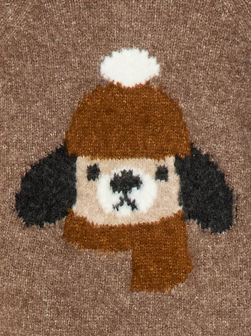 Jacquardtrui met strepen Bruin - Kiabi