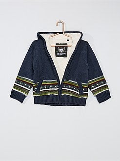 Jacquardvest met sherpavoering - Kiabi