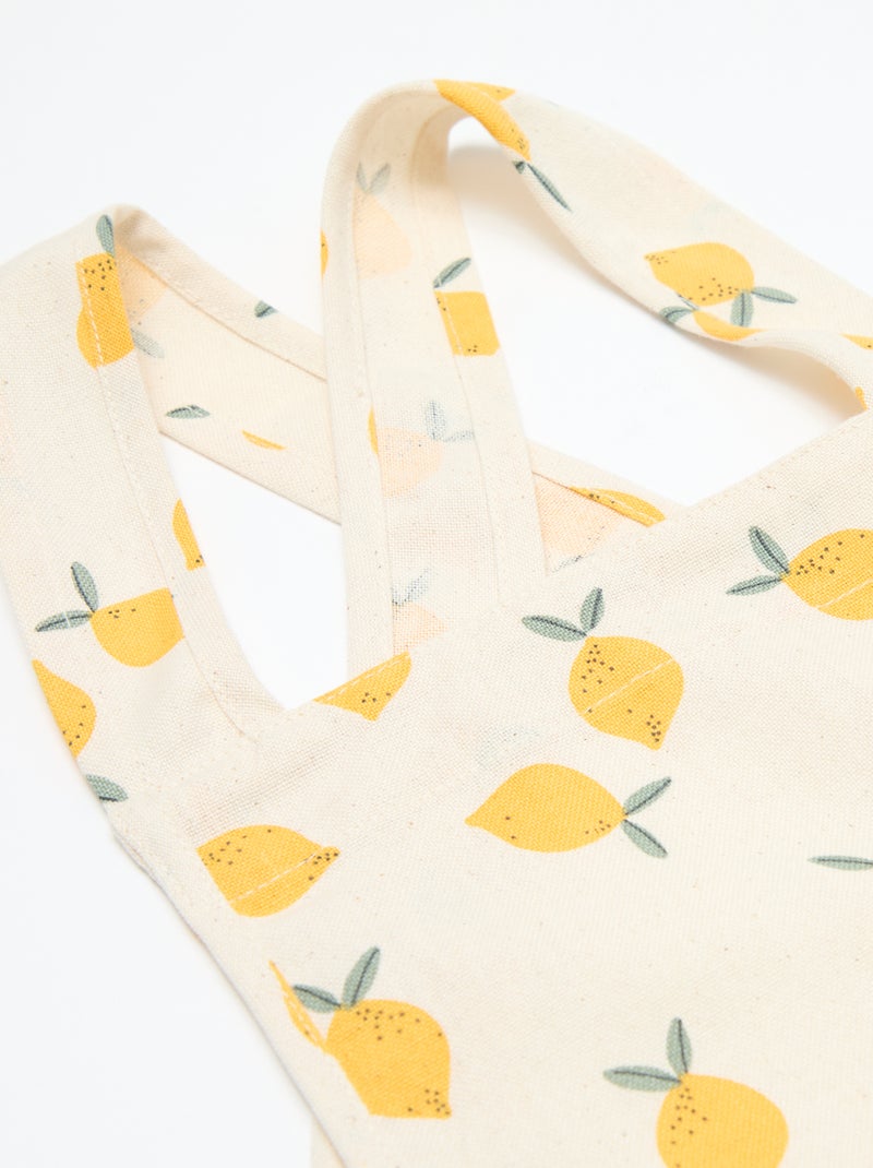 Japans keukenschort voor kinderen - Kiabi Home Wit - Kiabi