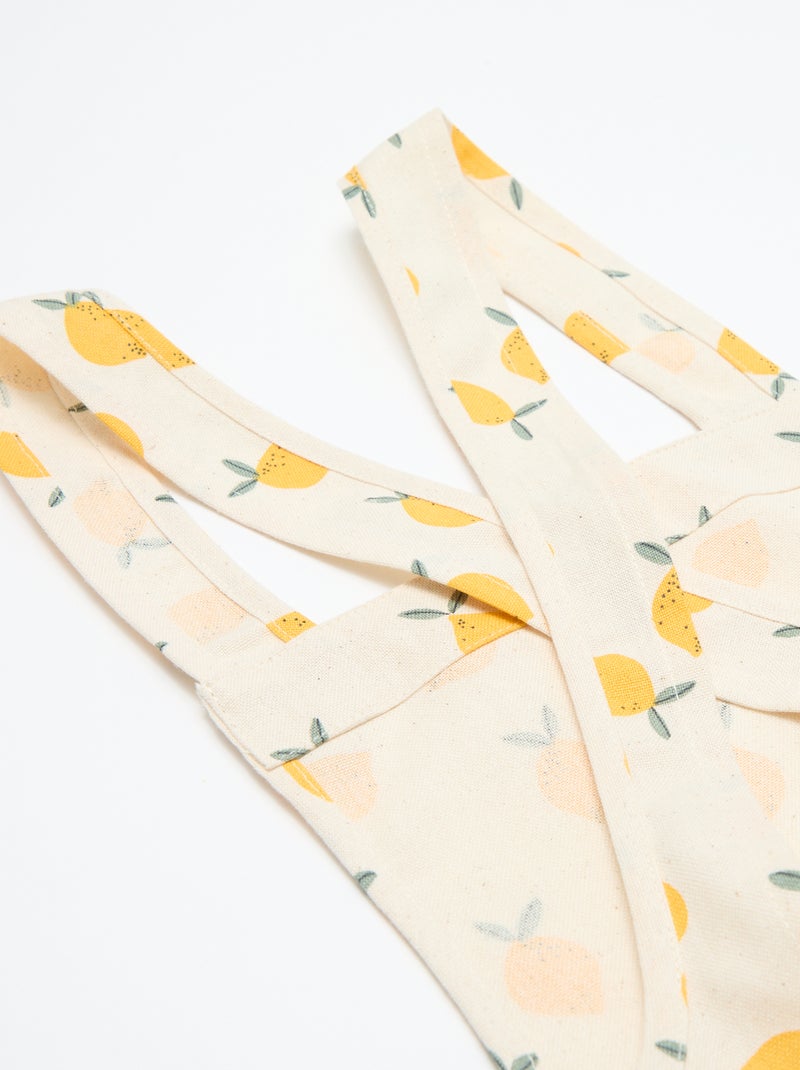 Japans keukenschort voor kinderen - Kiabi Home Wit - Kiabi