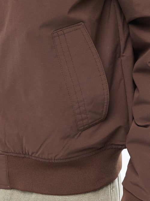 Jas in pilotenstijl met ritszakje op de mouw - Kiabi