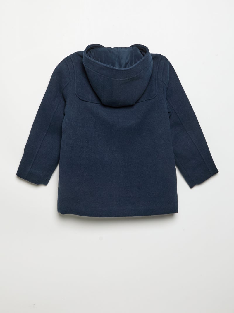 Jas met capuchon en brandebourgs Blauw - Kiabi
