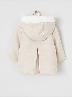 Jas met kap van imitatiebont - Kiabi