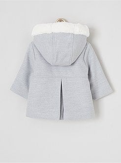 Jas met kap van imitatiebont - Kiabi