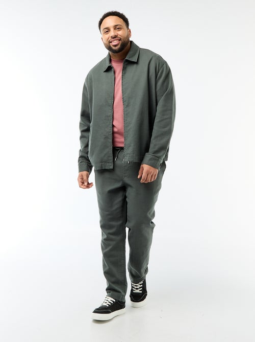 Jas met rits en hemdkraag - Kiabi