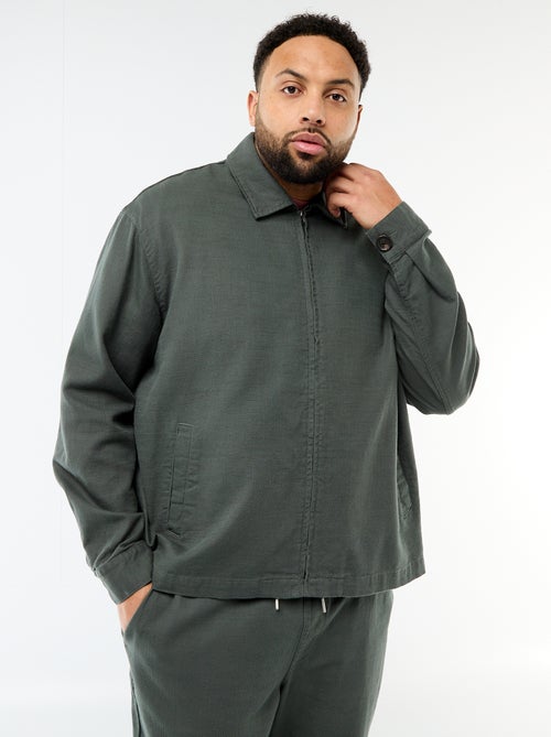 Jas met rits en hemdkraag - Kiabi