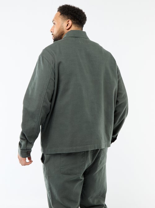 Jas met rits en hemdkraag - Kiabi