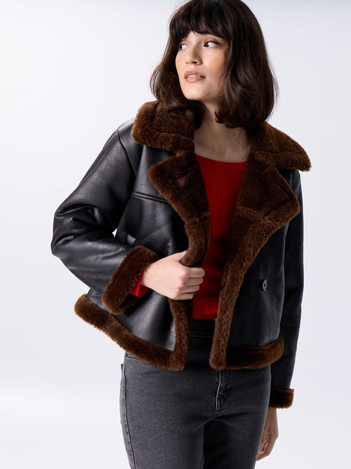 Jas met schapenvachtlook - Kiabi