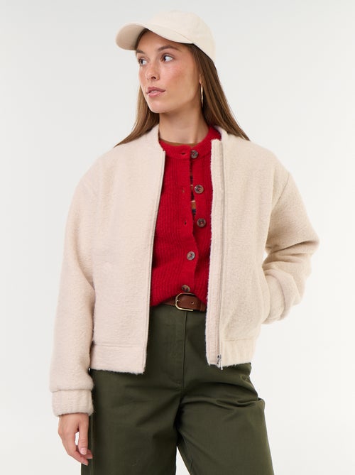 Jas met wol-look - Kiabi