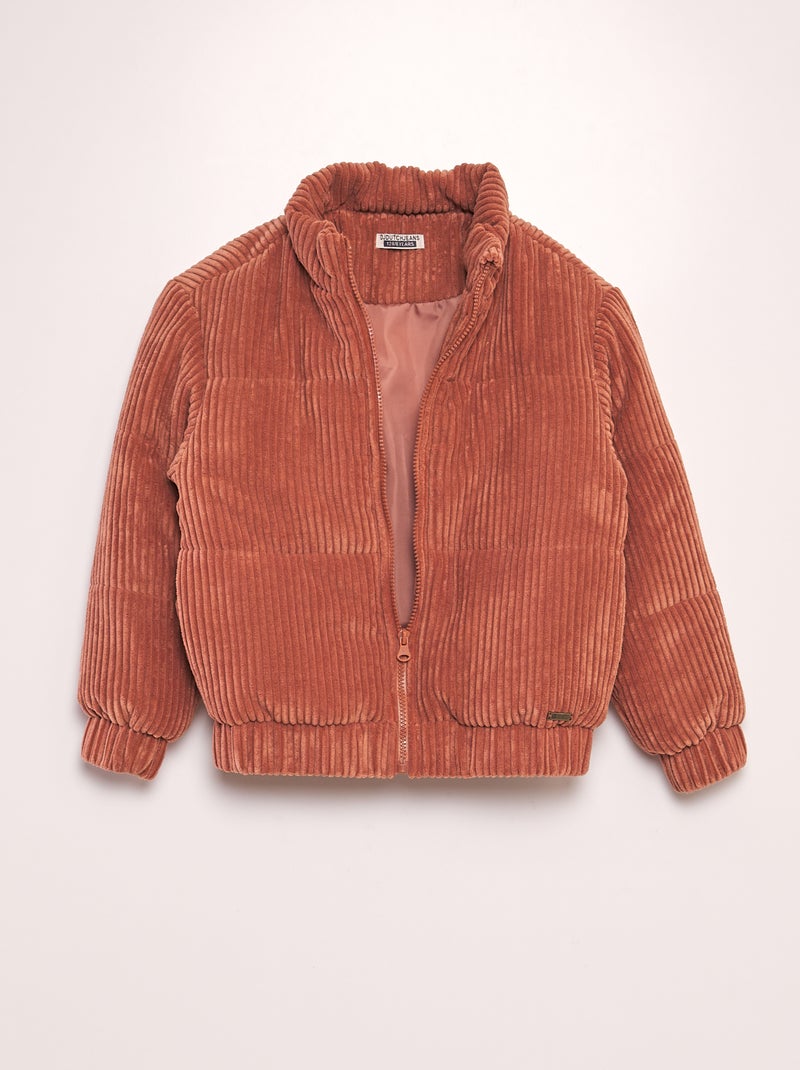 Jas van corduroy ORANJE - Kiabi