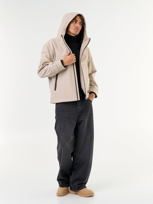 Jas van neopreen met capuchon en microfleece voering - Kiabi