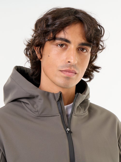 Jas van neopreen met capuchon en microfleece voering - Kiabi