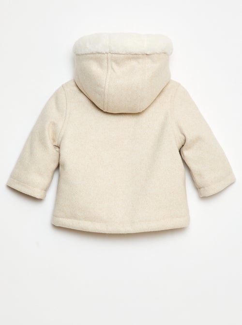 Jas van wolachtige stof - Kiabi