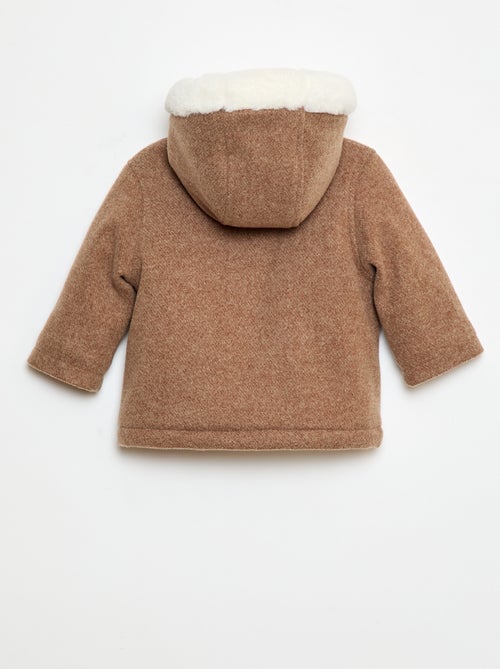 Jas van wolachtige stof - Kiabi