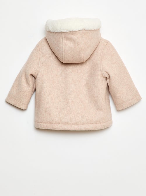 Jas van wolachtige stof - Kiabi