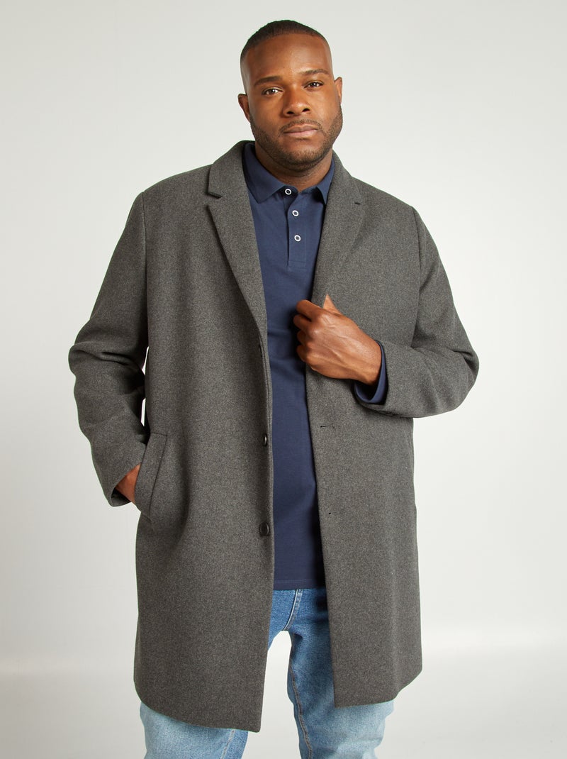 Jas van wolmix GRIJS - Kiabi