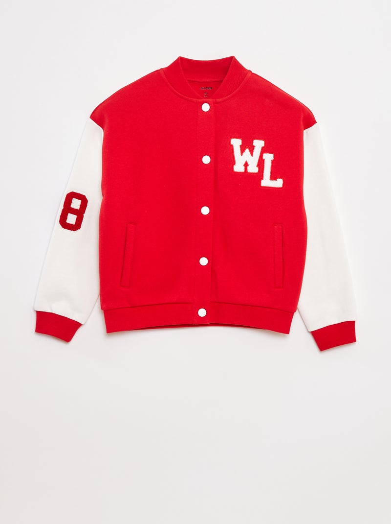 Jasje in American collegestijl Rood - Kiabi