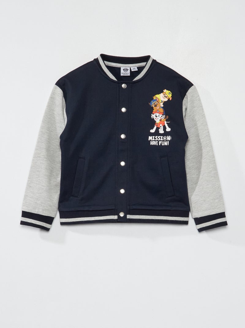 Jasje in campusstijl met PAW Patrol-print BLAUW - Kiabi