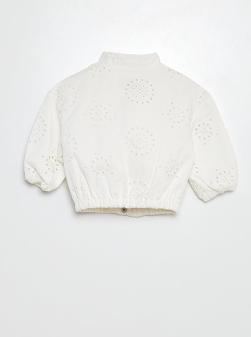 Jasje met broderie anglaise - Kiabi