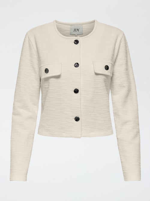 Jasje met knoopsluiting en borstzakjes - Kiabi