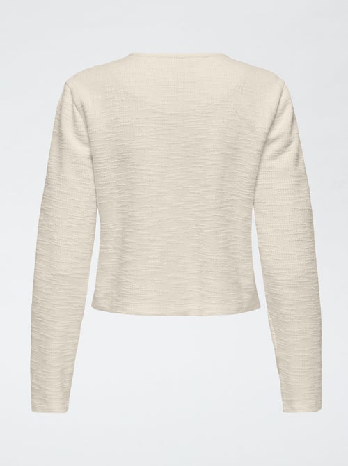 Jasje met knoopsluiting en borstzakjes - Kiabi