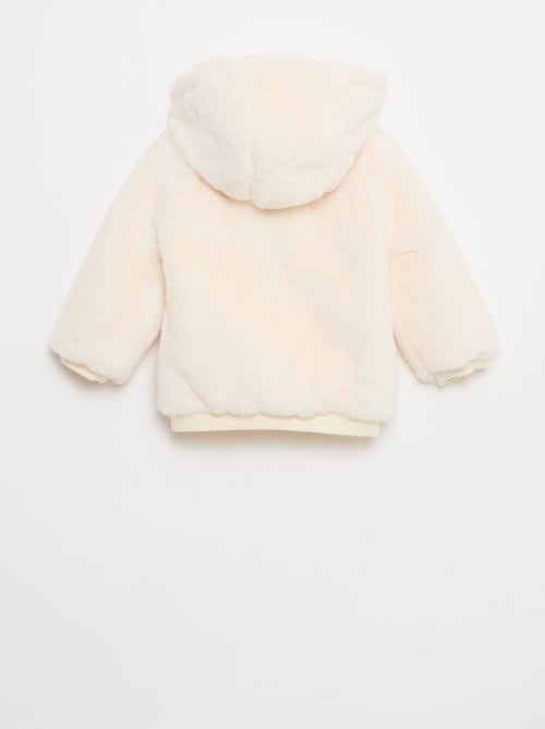 Jasje van imitatiebont met capuchon - Kiabi