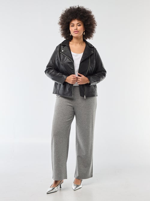 Jasje van imitatieleer met reverskraag - Kiabi Jasje van imitatieleer met reverskraag - Kiabi