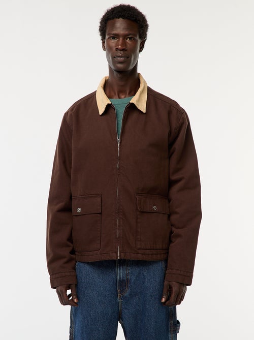 Jasje van twill met ribboord - Kiabi