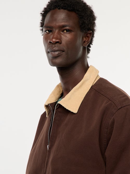 Jasje van twill met ribboord - Kiabi