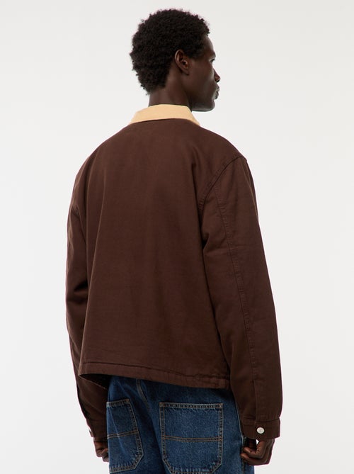 Jasje van twill met ribboord - Kiabi