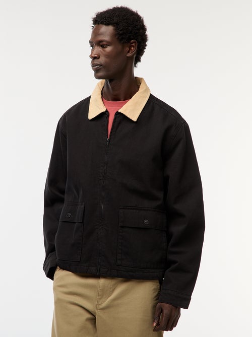 Jasje van twill met ribboord - Kiabi