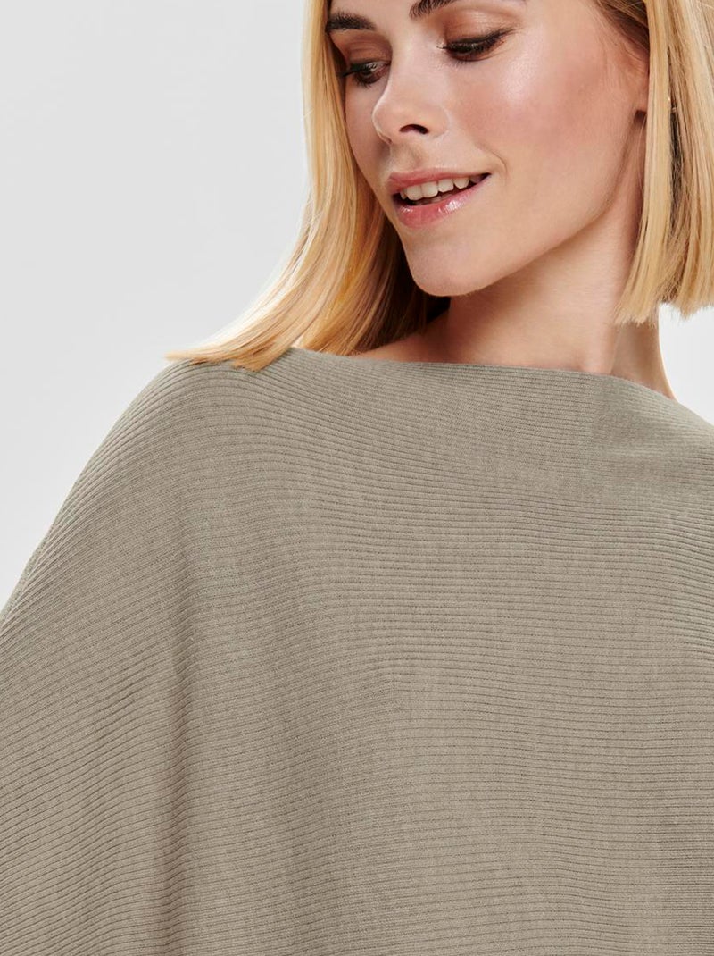 JDY - Trui met vleermuismouwen BRUIN - Kiabi