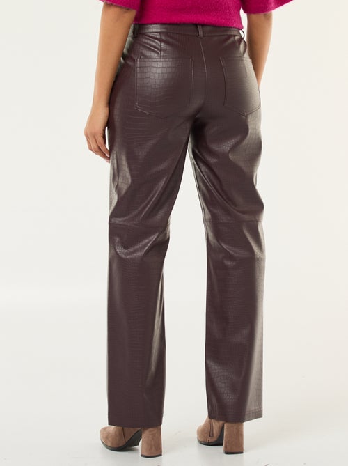 JDY | Rechte broek met slangenhuidtextuur - Kiabi