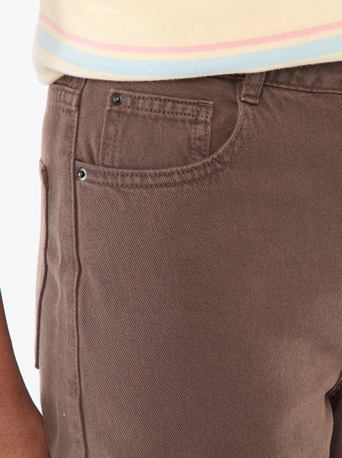 Jeans met brede pijpen en hoge taille - Kiabi