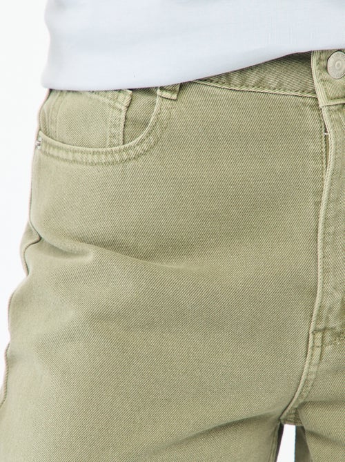 Jeans met brede pijpen en hoge taille - Kiabi